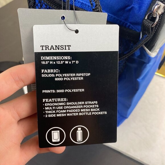 Dickies School Backpack Daypack, 2 side pockets for a water bottle Ergonomic Ne - Picture 10 of 16